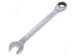 Wrench: combination spanner | rattle | 17mm | L: 229mm