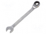 Wrench: combination spanner | rattle | 11mm | L: 165mm | OPEN-RATCH