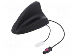 Antenna | automotive,SHARK | DAB | universal | 0.25m | 12VDC