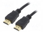 Cable | HDMI plug,both sides | PVC | 4.5m | black | 30AWG | Core: Cu