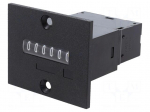 Counter: electromechanical | pulses | 230VDC | on panel | 50x60x62mm