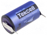 Battery: lithium | 1/2AA | 3.6V | 1200mAh | non-rechargeable | for PCB