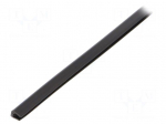 Hole and edge shield | polyetylene | L: 30.5m | black | H: 4.7mm | glued