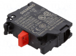 Contact block | 22mm | 3SU1.5 | front fixing | screw terminals
