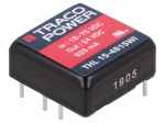 Converter: DC/DC | 15W | Uin: 18&divide;75VDC | Uout: 24VDC | Iout: 625mA | THT