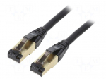 Patch cord | S/FTP | Cat: Cat 8 | RJ45 plug,both sides | stranded | Cu