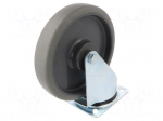 Transport wheel | &Oslash;: 200mm | W: 40mm | H: 235mm | torsional | 350kg | steel