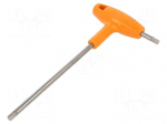 Wrench: hex key | HEX 6mm | L: 221mm | stainless steel