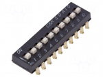 Switch: DIP-SWITCH | Poles number: 10 | ON-OFF | 0.025A/24VDC | Pos: 10