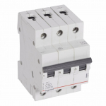 MCB RX 6000 - 3P - 400V - 50 A - C curve - prong/fork type supply busbars