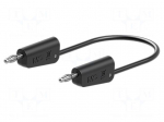 Test lead | 60VDC | 30VAC | 32A | banana plug 4mm,both sides | black