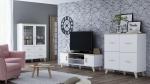 Cama sideboard LOTTA 110 4D white + sonoma oak