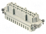 Connector: HDC | contact insert | female | 16A | 500V | Han&reg; ES | PIN: 24