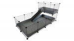 C&C Modular cage 4x2 + Loft 2x1+ grey ramp
