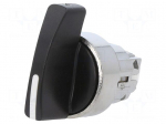 Switch: rotary | 22mm | Stabl.pos: 3 | black | none | IP66 | prominent
