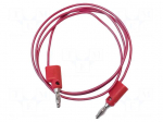 Test lead | 5A | banana plug 4mm,both sides | Urated: 300V | Len: 1.2m