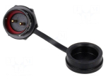 Connector: circular | socket | male | PIN: 2 | IP67 | SA20 | 25A | 500V | 4mm2