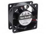 Fan: DC | axial | 12VDC | 60x60x25mm | 63.6m3/h | 44dBA | ball | 7600rpm