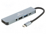 Hub USB | USB 3.1 Gen 1 | Cablexpert | PnP | grey | Number of ports: 5