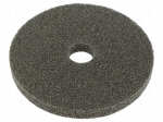 Grinding pin | fleece | Dim: &Oslash;125x12mm | Grit: 2A | mounting holes