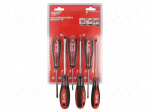 Screwdriver: universal-set | Pozidriv&reg;,slot | 6pcs.