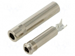 Connector: Jack 6,3mm | plug | female | stereo | ways: 3 | straight | 6mm