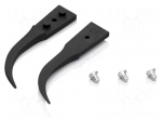 Spare part: tip | Blades: narrow,curved | ESD | 2pcs.