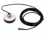Antenna | GNSS,GPS | 3dBi | RHCP | -40&divide;85&deg;C | 1575.42MHz,1609.3MHz | 3m