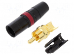 Connector: RCA | plug | male,female | straight | soldering | black,red