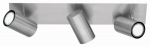 Trio Marley spotlight 3-pc 3xGU 10 brushed steel gaismeklis 802400307 4017807231373