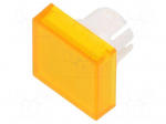 Actuator lens | 22mm | 61 | transparent,yellow | plastic