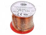 Coil wire | single coated enamelled | 2.5mm | 0.2kg | -65&divide;200&deg;C