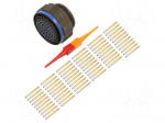 Connector: military | plug | female | PIN: 61 | straight | crimped | 7.5A