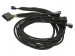 Wire: for fan supplying | Plug: straight | 0.45m | splitter 5x