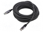 Cable | USB 3.0 | RJ45 plug,USB A plug | nickel plated | 10m | U/FTP