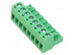 Connector: pluggable terminal block | plug | female | 12A | 300V | 1x8