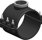 PP clamp saddle (6 bolts) 200x4" F Elysee