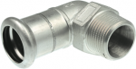 Press male Elbow,KAN-therm Inox 18x&frac12;"