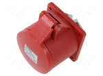 Connector: AC supply | socket | female | 32A | 400V | IEC 60309 | IP44