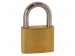 Padlock | shackle | brass | Protection: medium (level 6) | A: 50mm