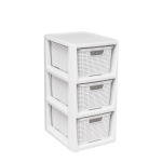 Furniture sections and sets // Kontorim&ouml;&ouml;bel // Regał z 3 koszykami BranQ biel antyczna