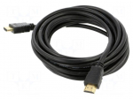 Cable | HDMI plug,both sides | PVC | 3D,4K,ARC,CEC 2.0 | 5m | black