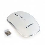 Computer mouse Gembird  MUSW-4B-01-W Standard, No, White, No, Wireless connection