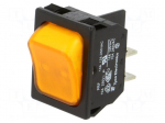 ROCKER | DPST | Pos: 2 | ON-OFF | 10A/250VAC | none | Body: black