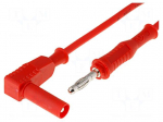 Test lead | 70VDC | 33VAC | 20A | Len: 1m | red | Cond.cross sec: 1mm2