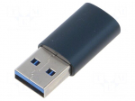 Adapter | USB 3.1 | USB A plug,USB C socket | aluminium alloy