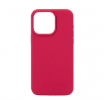 Back panel cover Connect Apple iPhone 15 Pro Premium Magsafe Soft Touch Silicone Case New Function Rose Red