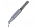 Tip | bent,conical sloped | 0.43mm | for hot tweezers