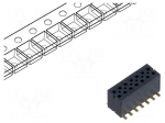 Connector: pin strips | socket | male | PIN: 14 | vertical | SMT | 1.27mm