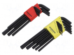 Wrench: hex key-set | inch | long